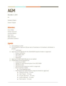 December AGM